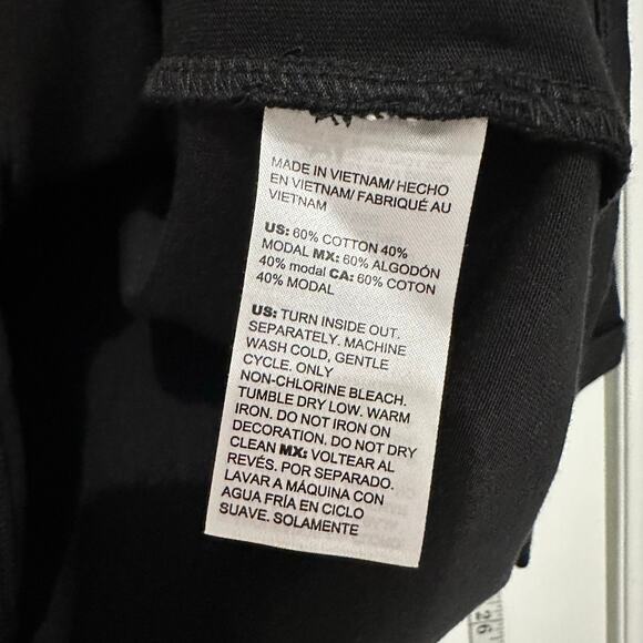 Chicos black Heart tunic Top 3/4 sleeve XL 3 - Picture 6 of 8